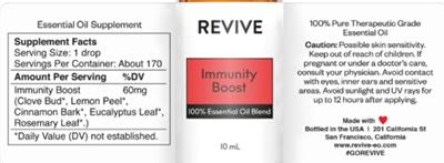 Immunity Boost label