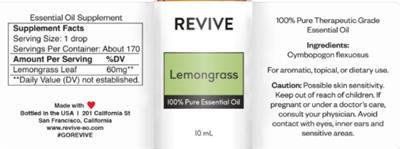 Lemongrass label