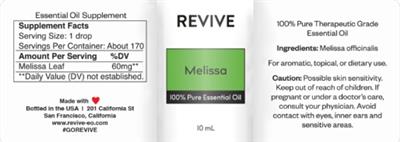 Melissa label