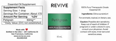 Petitgrain label