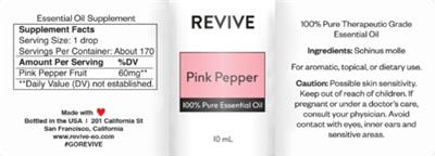 Pink Pepper label