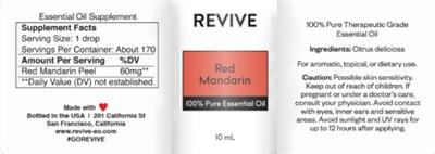 Red Mandarin label