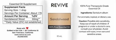 Sandalwood label