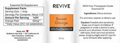 Sweet Orange label