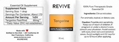 Tangerine label