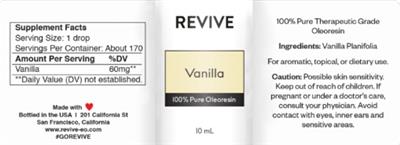 Vanilla label