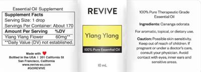 Ylang Ylang label
