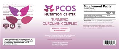 Turmeric Curcumin Complex label