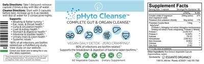 pHyto Cleanse label