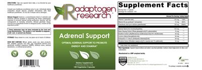 Adrenal Support label