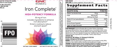 Iron Complete label