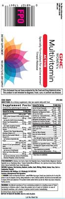 Multivitamin Active label