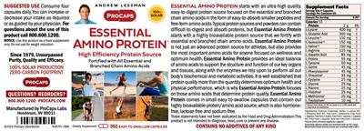 Essential Amino Protein label