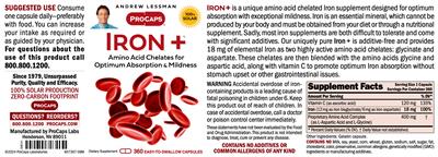 Iron + label