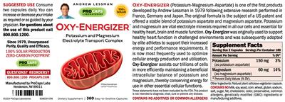 OxyEnergizer label