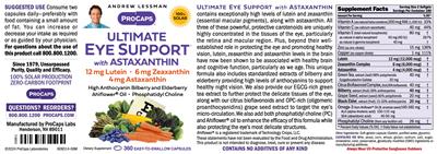 Ultimate Eye Support label