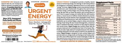 Urgent Energy label