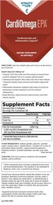 CardiOmega EPA label