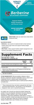 Berberine Glucose Support label