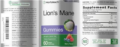 Lion's Mane Berry Flavor label