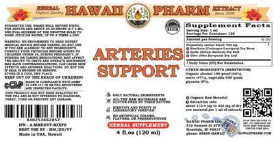 Arteries Support label