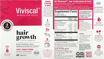 Hair Growth Supplement label