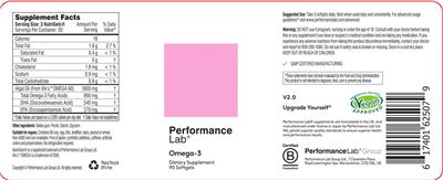 Omega-3 label
