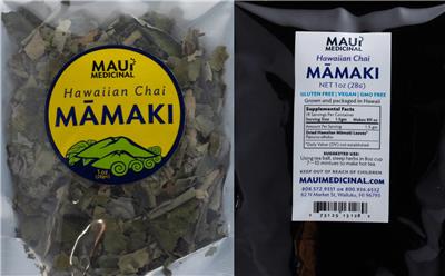 Hawaiian Chai Mamaki label