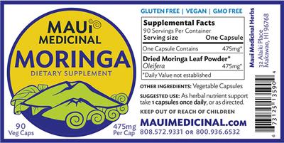 Moringa label