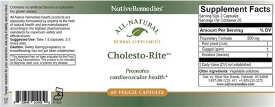 Cholesto-Rite label