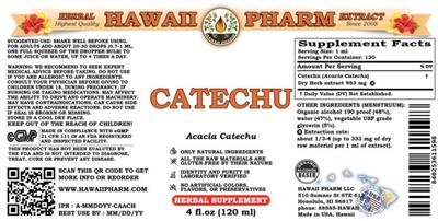 Catechu label