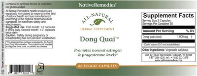 Dong Quai label
