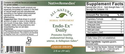 Endo Ex Daily label