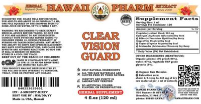 Clear Vision Guard label