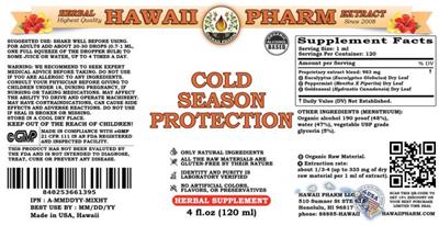 Cold Season Protection label