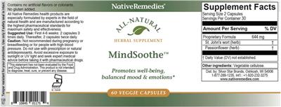 MindSoothe label