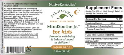 MindSoothe Jr. label