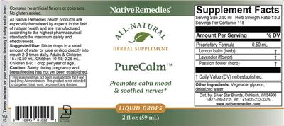 PureCalm label
