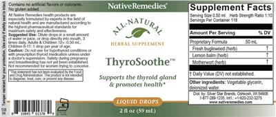 ThyroSoothe label