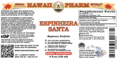 Espinheira Santa label