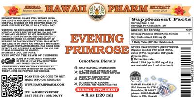 Evening Primrose label