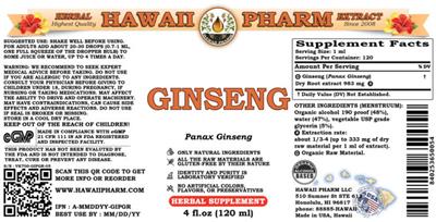 Ginseng label