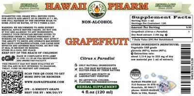 Grapefruit Non-Alcohol label