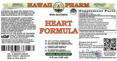 Heart Formula Non-Alcohol label