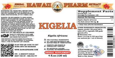 Kigelia label