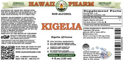 Kigelia Non-Alcohol label