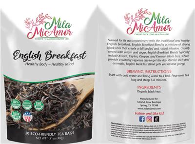 English Breakfast label
