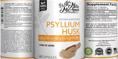 Phyllium Husk 1450 mg label