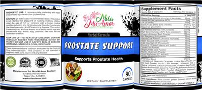 Prostate Support label