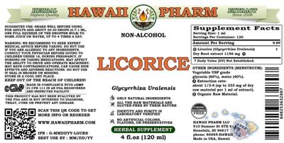 Licorice Non-Alcohol label